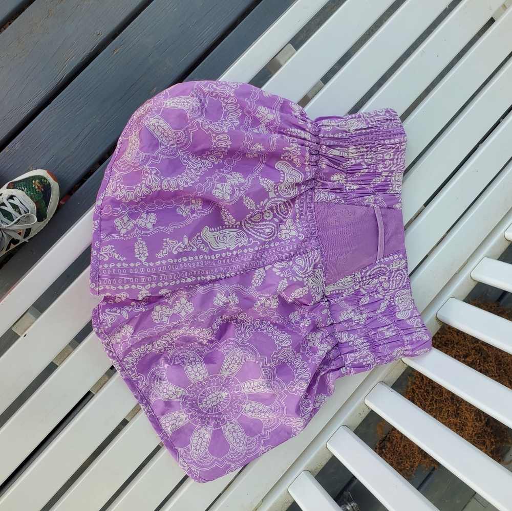 Free people movement purple 💜 bandana shorts. Never worn. Tags removed.